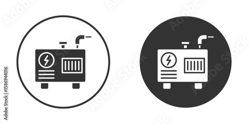 Generator icon in modern minimalistic flat versions