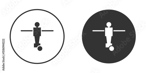 Foosball icon in modern minimalistic flat versions
