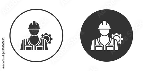 Civil Engineer icon in modern minimalistic flat versions