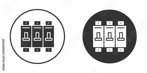 Circuit Breaker icon in modern minimalistic flat versions