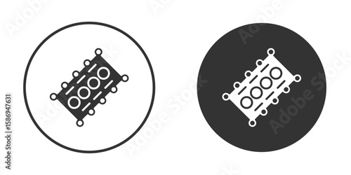 Car gasket icon in modern minimalistic flat versions