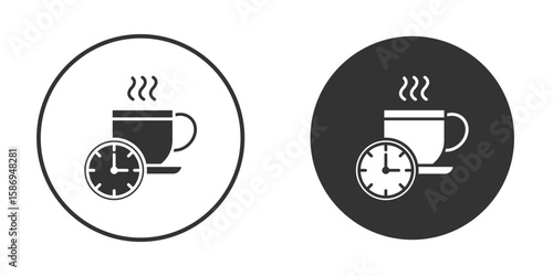 Break icon in modern minimalistic flat versions