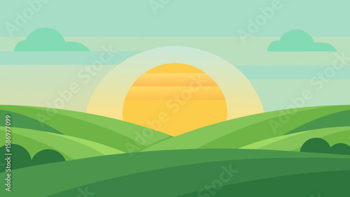 Background Scene for a Mindfulness App a Calm Serene Meditation Visual