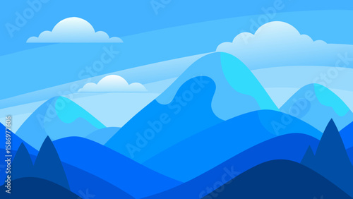 Graphical Representation Nature Background Scene Peaceful Calm Serene Artistic