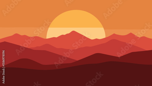 Artistic Rendering Vast Landscape Background Scene Peaceful Serene Nature