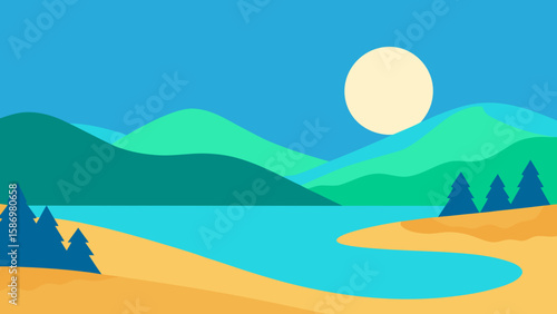Understated Natural Scene Background Style for Serene Digital Designs