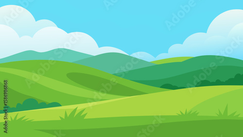 Natural Background Depicting a Lively Green Scene for Serene Outdoor Environments