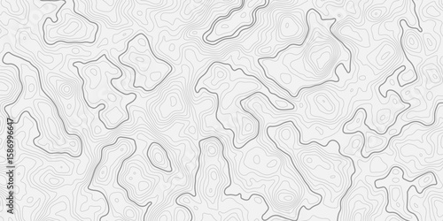 Abstract curve topo style contour line white background with light gray topographic lines creating an abstract pattern and texture effect.