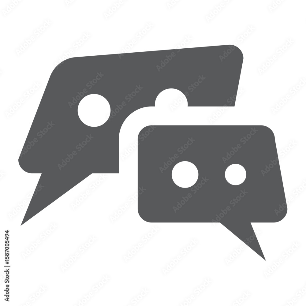 Naklejka premium Chat icon