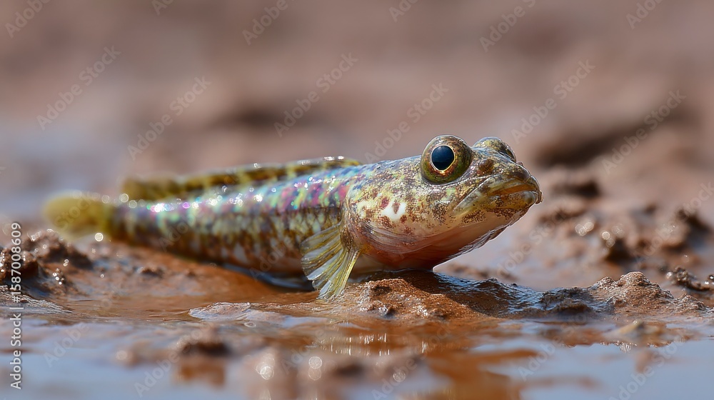 Fototapeta premium Mudflat fish closeup
