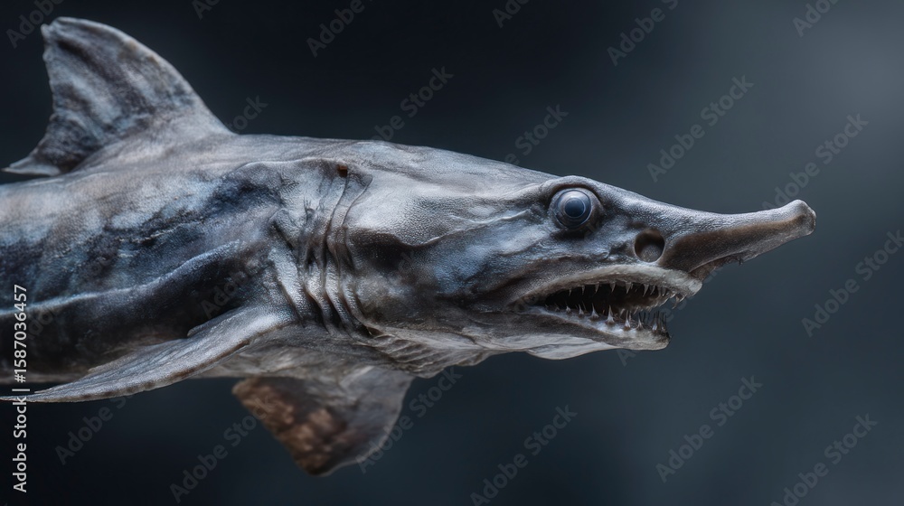Fototapeta premium Prehistoric shark closeup