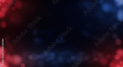 Abstract red blue bokeh background