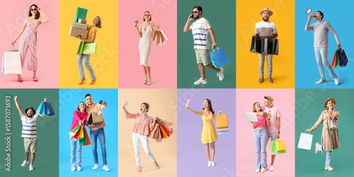 Collage of people with cred...