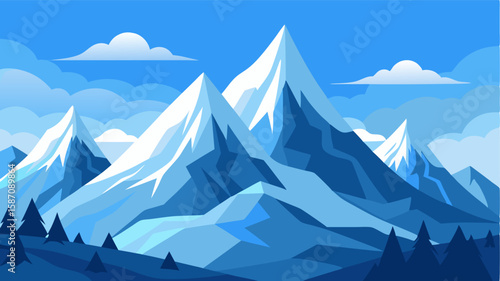 The snowcapped mountains exude a sense of peacefulness and serenity a welcome respite from the chaos of everyday life.