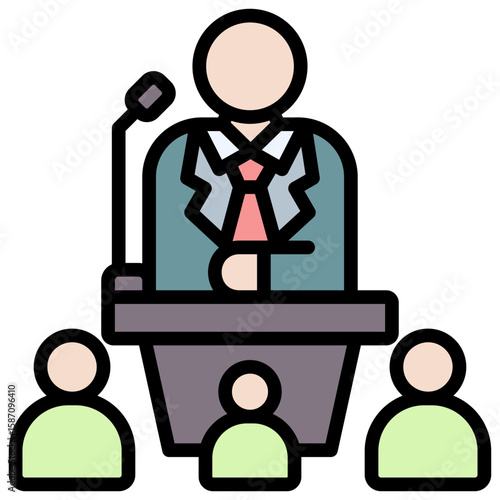 Public Speaking Icon
