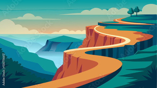 The path hugs the cliff tightly giving you a sense of being one with the stunning and powerful landscape.