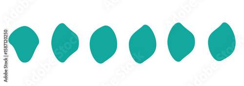 Blob shapes colorful collection vector design elements isolated