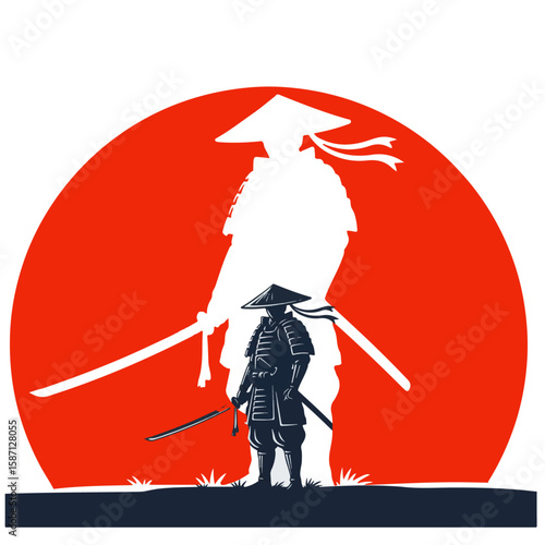 Samurai Warrior Silhouette
