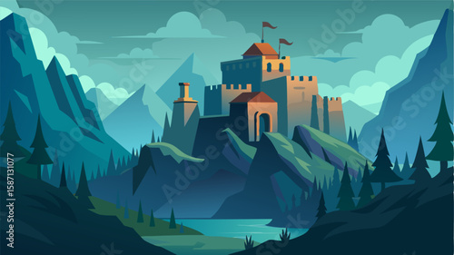 This formidable fortress nestled in a valley and surrounded by unspoiled wilderness exudes an air of mystery and intrigue.