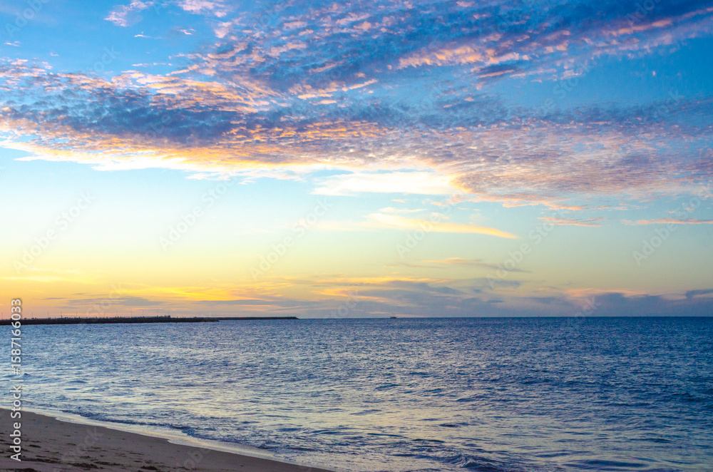 Obraz premium sunset on the beach in Fortaleza, Ceará , Brazil