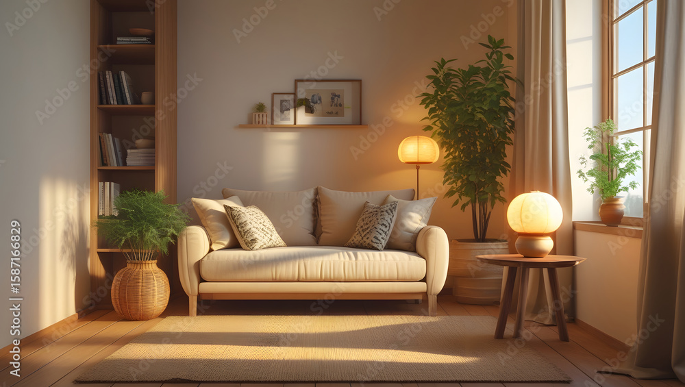 Obraz premium living room interior
