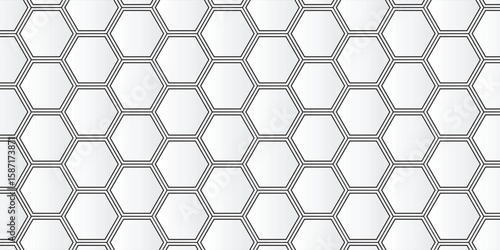 abstract black white stripe line. geometric hexagon texture background. polygon pattern. retro styled concept.