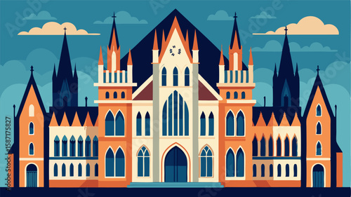 The town halls gothicinspired architecture with its pointed arches and ornate carvings sets it apart from the more modern buildings in the area.