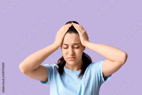 Young woman suffering from ...