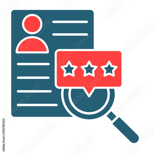 Resume Review  Icon Element For Design