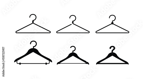 Monochrome simple Hanger icon for templates, web design and infographics.