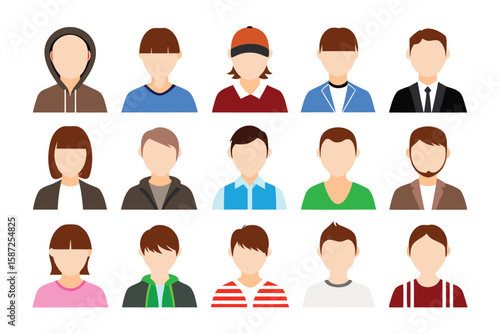 Diverse Community: a curated collection of diverse individual avatars, each representing a unique persona and embodying the spirit of inclusivity and global community.