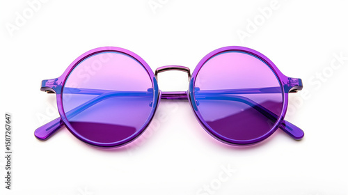 purple sunglasses isolated on white background stylish sun glasses on white background 