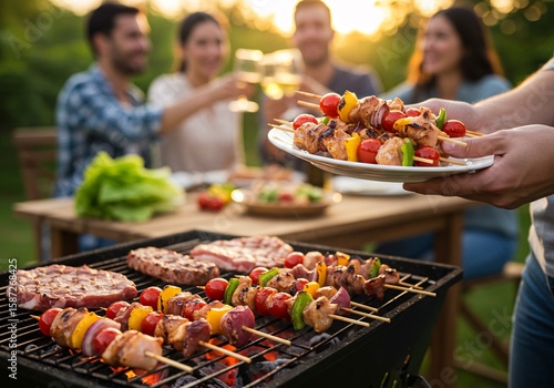 Golden Hour BBQ with Friends