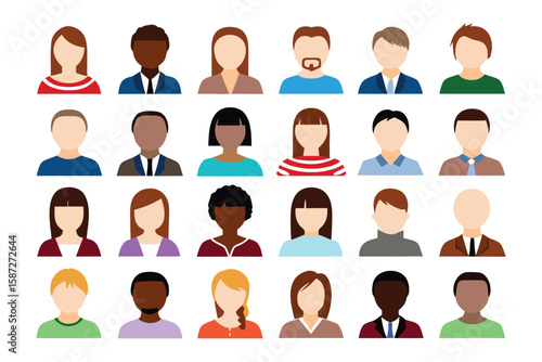 Diversity in Perspective: A collection of diverse avatars showcasing a wide range of individuals. Each avatar signifies a unique persona, symbolizing the broad spectrum of human representation.