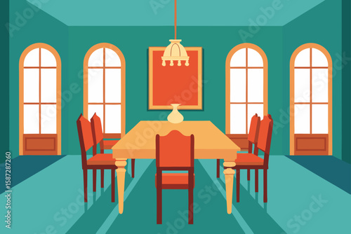 refined dining space in classic european home