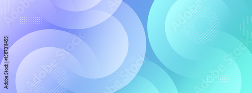 minimalist banner background colorful purple and blue gradations .circle shape abstract background.memphis.vector eps 10
