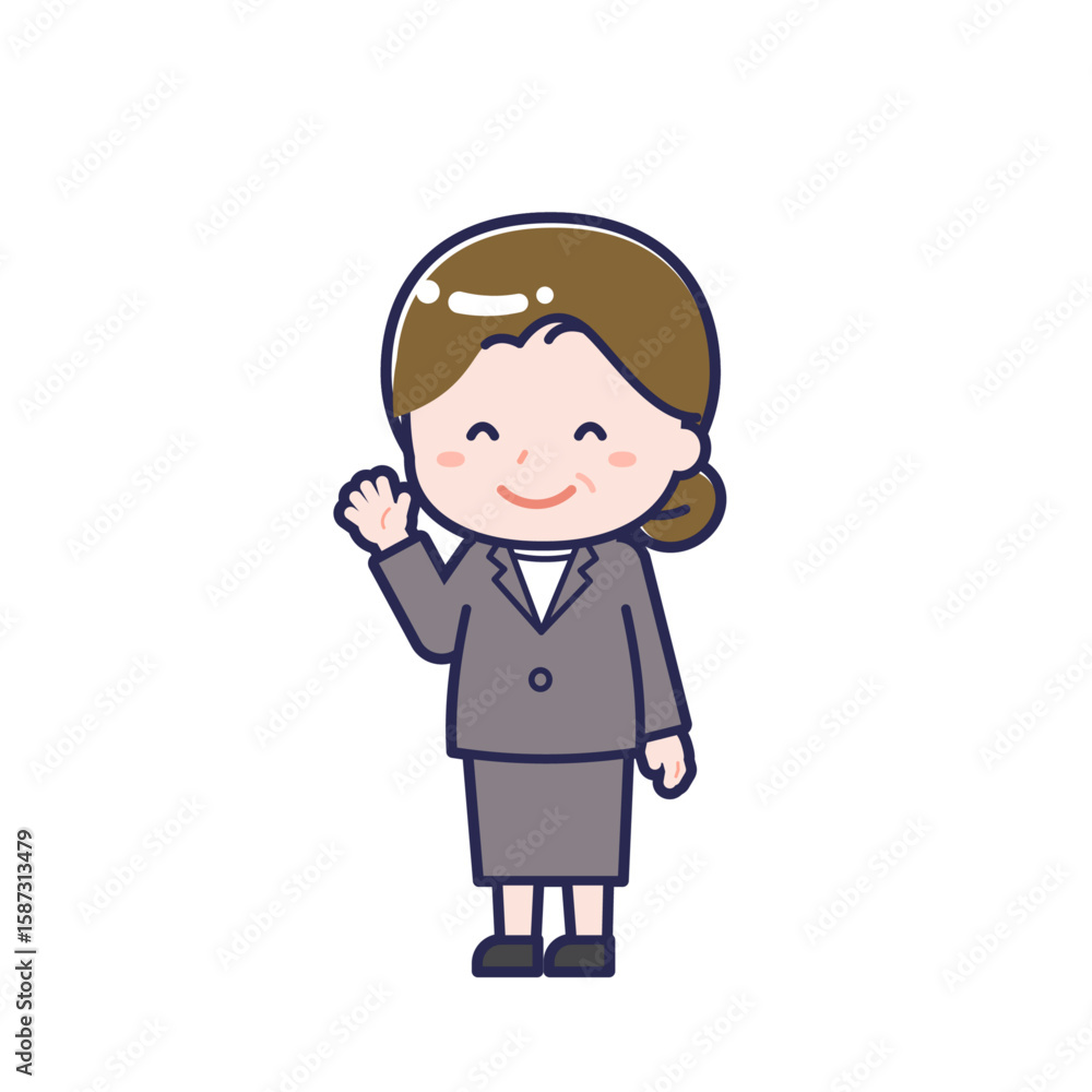 中年の会社員/ななめ/女性 10 中年の会社員/ななめ/女性 10