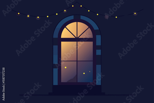 window in the dark
