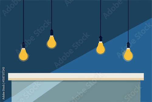 light bulb hanging on a wall