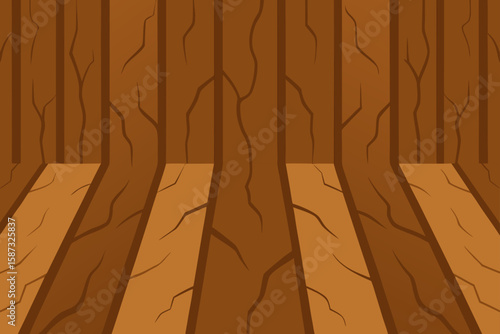 tree bark texture flooring in muted brown