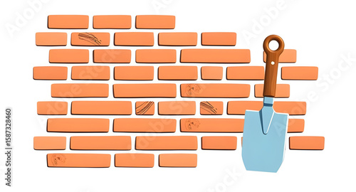 masonry work, construction symbol, bricklayer tools, brickwork vector, trowel clipart, brick clipart, building materials vector, masonry sign, bricklaying vector, construction site icon, bricklaying g