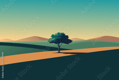sunset on the beach with palms