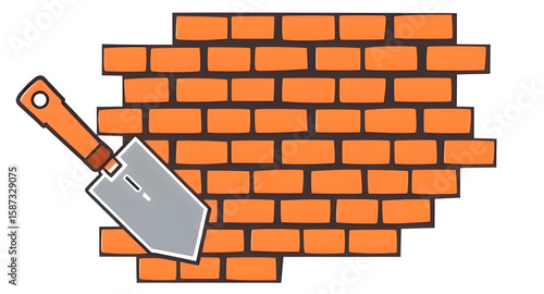 brick vector, masonry vector, construction tools, building icon, brickwork icon, trowel illustration, masonry illustration, construction vector, wall building icon, bricklaying tools, masonry equipmen