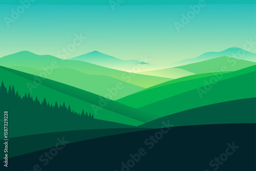 mountain landscape with mountains