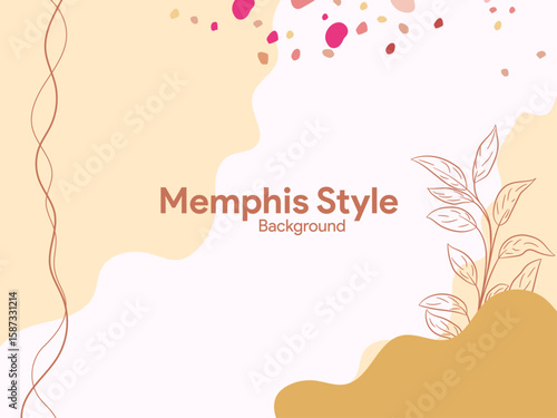 back to school memphis style template