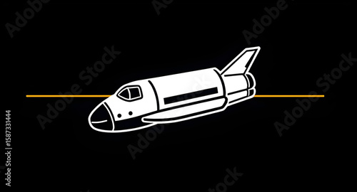 spacecraft, space shuttle vector, orbital shuttle, space mission, astronaut shuttle, shuttle launch, outer space shuttle, shuttle silhouette, space travel, space exploration, rocket shuttle, spacecraf