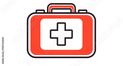 Medical kit icon, First aid vector, First aid equipment, Survival kit, First responder kit, Home first aid kit, Workplace first aid kit, Personal first aid kit, First aid essentials, First aid tools, 