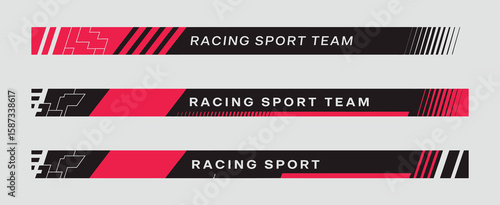 Car Racing Stripes and Graphic Line Decals Vector Set for Motorsport Themes, Vehicle Wraps, Speed Design, and Sporty Automobile Customization and Vinyl Artwork

