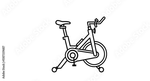 cycling fitness icon, exercise training icon, stationary exercise bike, fitness activity icon, sport bike icon, indoor bike vector, cardio workout icon, healthy lifestyle icon, gym equipment symbol, e