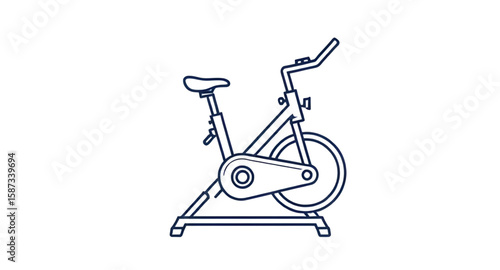 workout bike icon, exercise equipment icon, health and fitness icon, cycling icon, cardio exercise icon, bicycle machine icon, fitness symbol, spin class icon, stationary cycle vector, sports equipmen